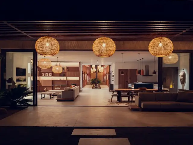 Villa Safran, salon, cuisine & salle à manger, photo 1